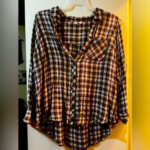 Plaid button down